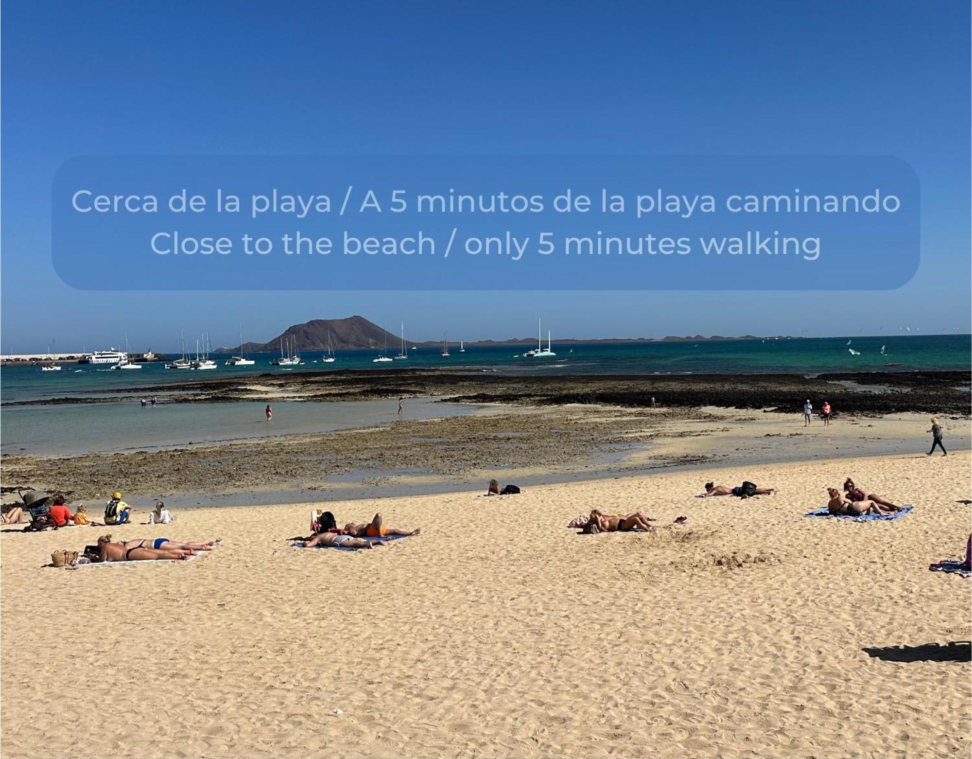 Fresh Lemonade Con Piscina, Ac, Doble Terraza, Cocina Completa Y Parking Leilighet Corralejo Eksteriør bilde